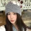 Fashion Flowers Pattern Winter Knitted Hat Coldproof Keep Warm Warm Hat Korean Style Beanies Cap Autumn