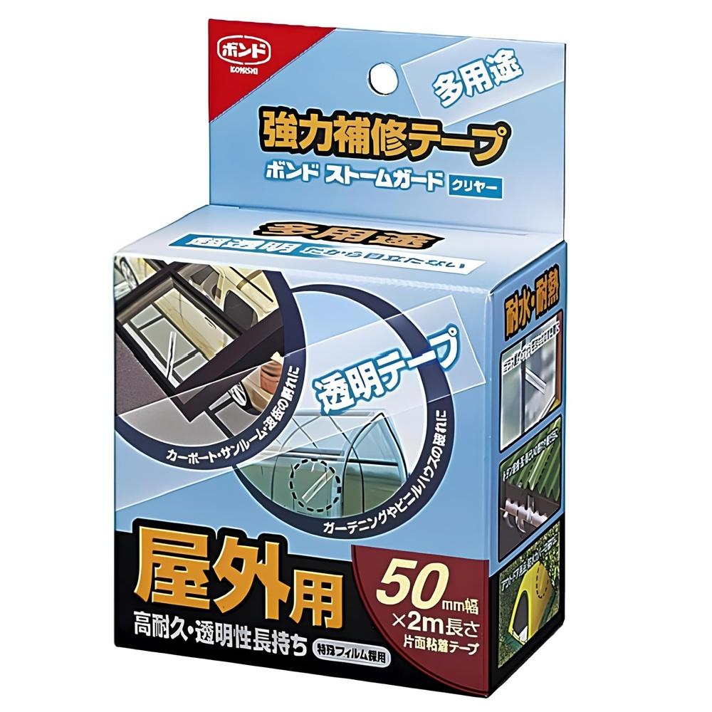 Konishi Strong Repair Tape Bond Storm Guard Clear #04929 50mm Transparent Width