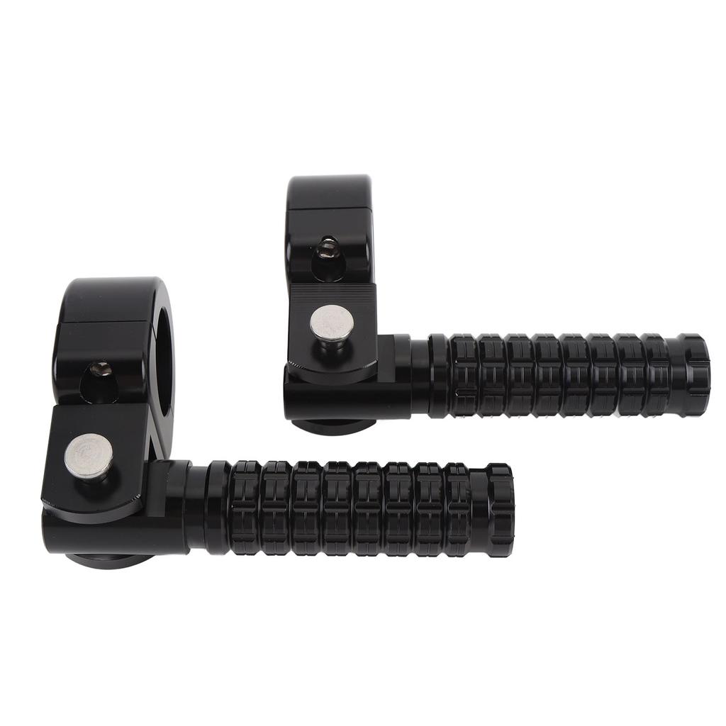 1 par Motorcykel Fotpinne Aluminiumlegering Förbättrat Grepp Justerbar Vinkel Fotpinne Fotstöd för Motorcykel med 1 tum