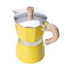 3/6 Cup Espresso Maker Stovetop Coffee Maker 150/300ml Coffee Brewer with Heat Resistant Handle & Knob Coffee Pot