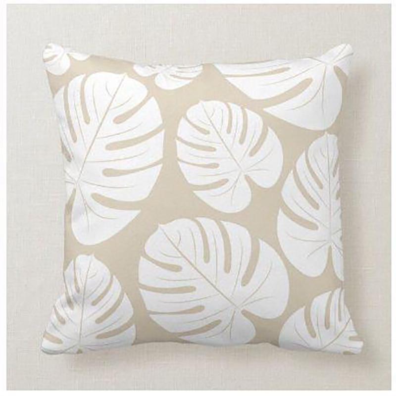

Бежевый чехол для подушки 18X18 дюймов для дивана, квадратный чехол для подушки, кровать, элегантный дизайн, домашний декор 45*45cm