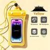 Waterproof Floating Phone Pouch with Airbag, Touchscreen Compatible, Ideal for Swimming, Rafting, and Rainproof for Food Delivery Riders.