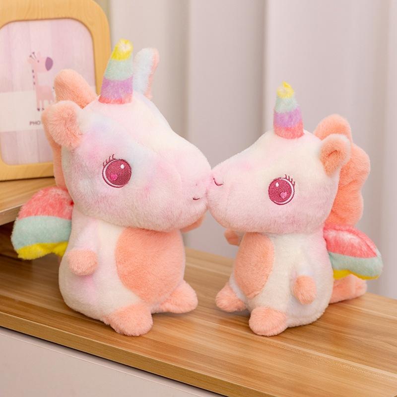 Cute Pink Unicorn Doll Plush Toy Unicorn Doll Child Companionship Follow Pillow Doll