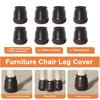 8Pcs Leg To Protectors Thickened Bottom Chair Install Stool Chair Leg