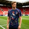 Men's Casual Printed Round Neck Short Sleeve T-Shirt Lightweight Breathable Top for Everyday Wear