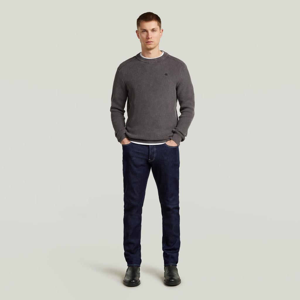G-Star Jeans Men Denim Pants Straight Fit Navy 3301 Regular Tapered 51003-E611-082-W29/L30