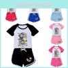 Labubu Muster Kinder Sommer Shorts und T-Shirt Set Aus Baumwolle Für Aktives Spielen