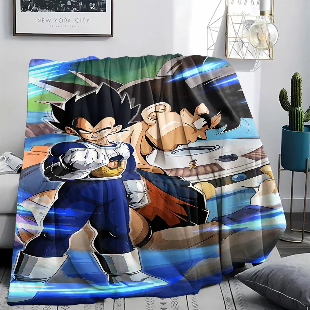 Dragon Ball character Print Flannel Blanket High quality Comfortable for All Seasons Home Decor Warmth and Comfort Perfect for Christmas Gifts