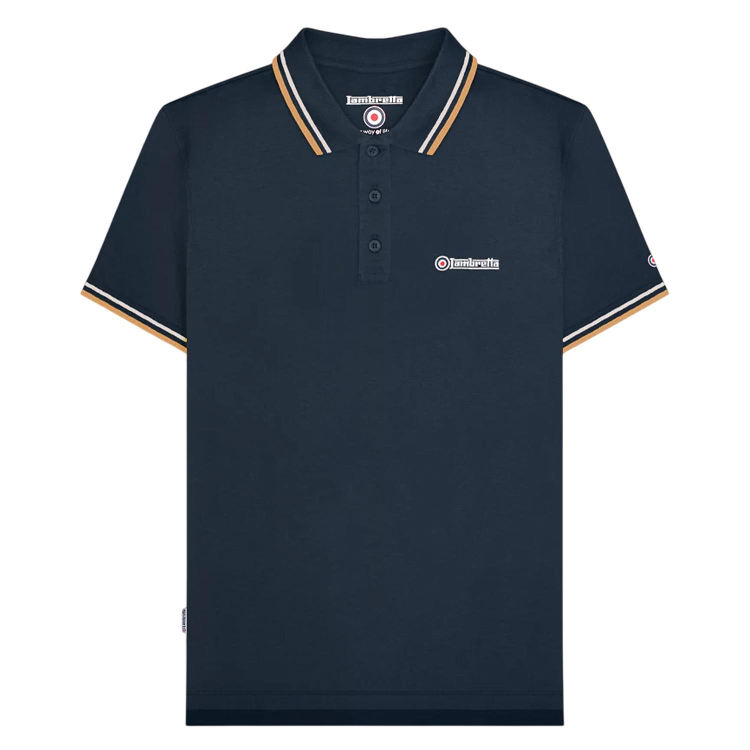 Lambretta Heren SS25 Twin Tip Poloshirt 3XL