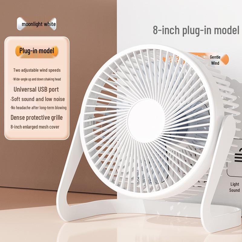 Compact USB Mini Desk Fan - Available In 5, 6, or 8 Inches for Office, Student, or Home Use.