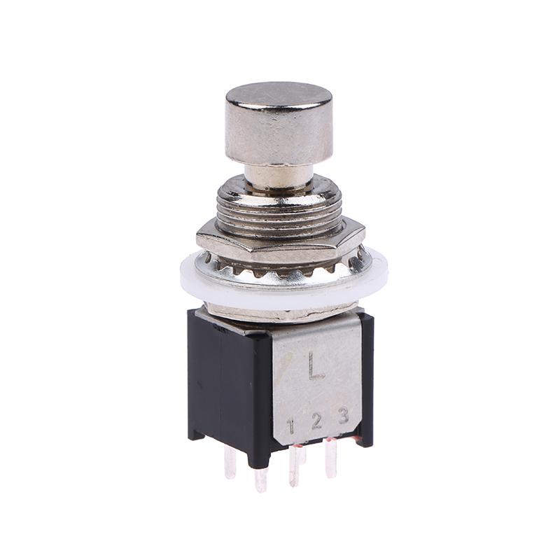 6-Pin Guitar Stomp Switch Metal Button DPDT Footswitch for Guitar Effects Pedal and DIY Pedalboard