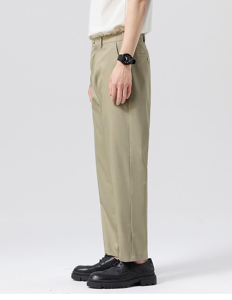 Light business versatile thin tapered men's casual pants made of Lyocell Tencel cotton