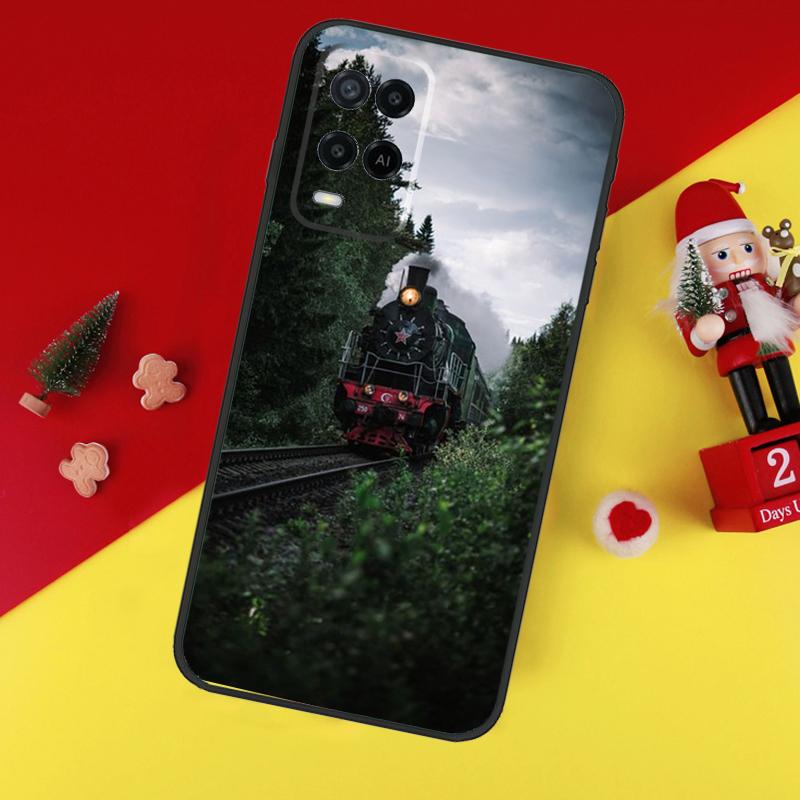 Train Rail Sunlight Case For Oppo A78 A98 A18 A38 A58 A5 A6 Pro A54 A74 A94 A17 A57 A80 A60 A40 A96 A76 A16 A15