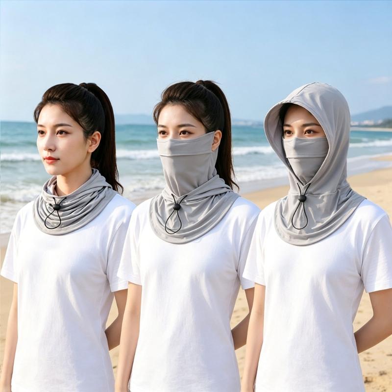Light Weight Breathable Sunscreens Mask Sun Protecting Face Cover For Outdoor Sports Golf Cycling Running And Travel