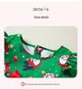 Tuta-vestito da neonata per Natale con testa di Babbo Natale - Pezzo unico a maniche lunghe per bambina Autunno/Inverno
