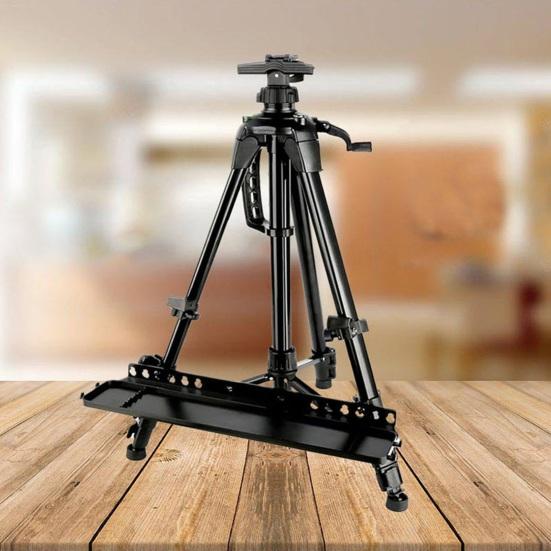 Painting Triangle Easel Hand-cranked Model Adjustable Height Adjustable Lifting Rod Easel Art Display Stand