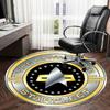 1pc Starfleet Vice Commander Badge Round carpet, Made of Polyester,Perfect for Decorating Office Chairs, Living Rooms,Vibrant Decorative Rug