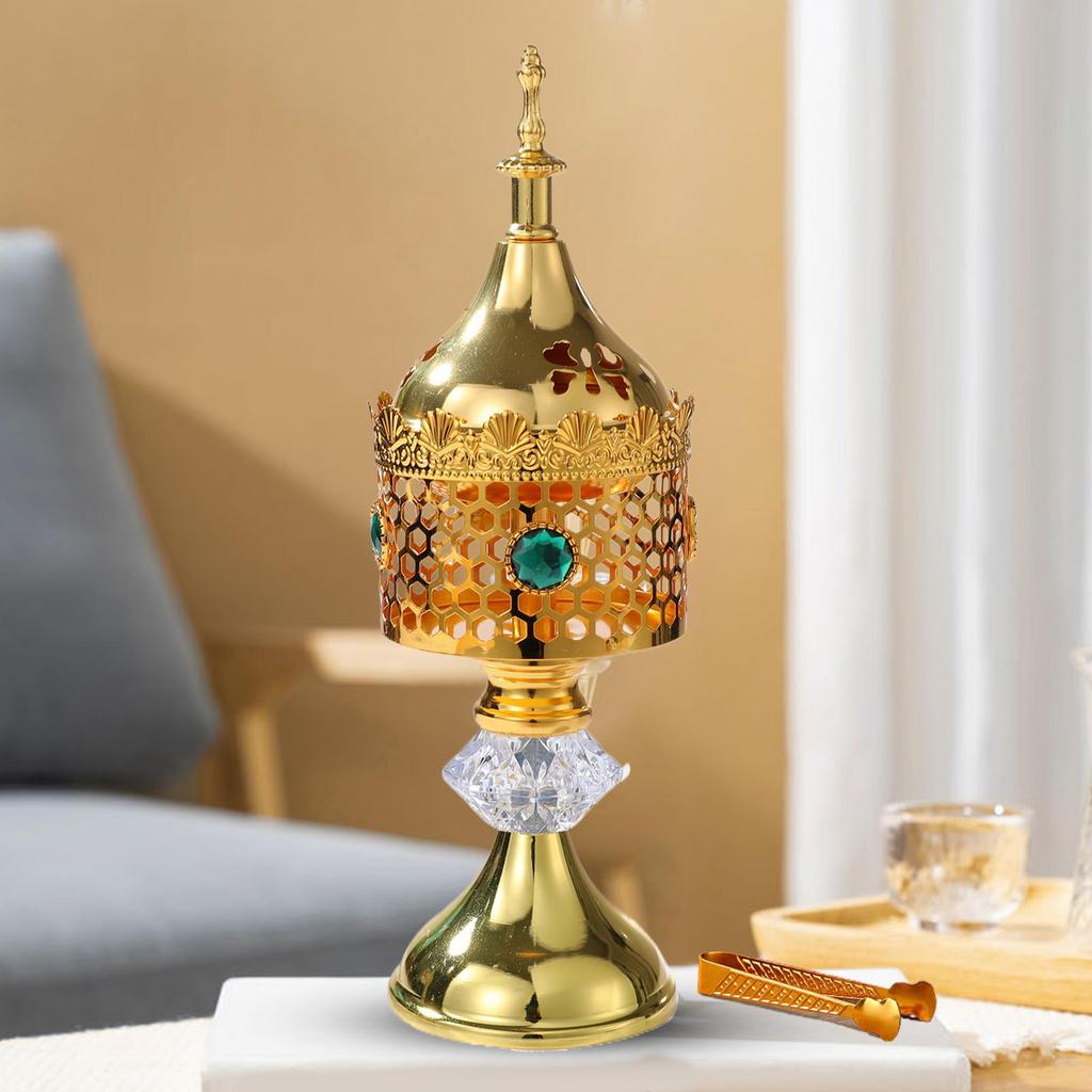 Metal Incense Coil Censer Middle East Coil Aromatherapy Fragrance Ash Catcher Vintage Bakhoor Coil Incense Holder