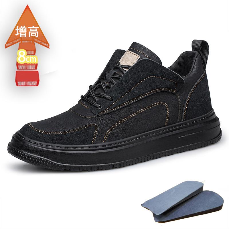 

Весна новая невидимая внутренняя высота увеличение мужская обувь 8см дышащая модный тренд спортивная обувь повседневная универсальная кэжуал обувь для скейтборда 47