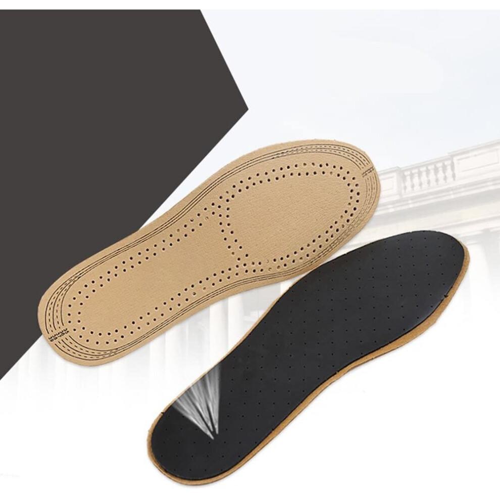 Healifty Ultra Thin Pigskin Leather Insoles Instantly Absorb Sweat Replacement Inner Soles Shoes Insole Pads for Women and Men's Shoes Size S