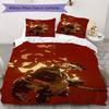 DOOM The Dark Ages Pattern Bedding,Quilt Set Quilt Cover Pillowcase Home Birthday Gift(1 * Duvet Cover + 2 * Pillowcase, Without Core)_lx