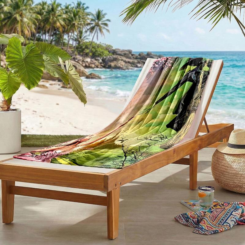 Fashion Beach Towel: Ideal for Summer Adventures Soft, Absorbent and Quick Drying Suitable for Swimming and Bathing