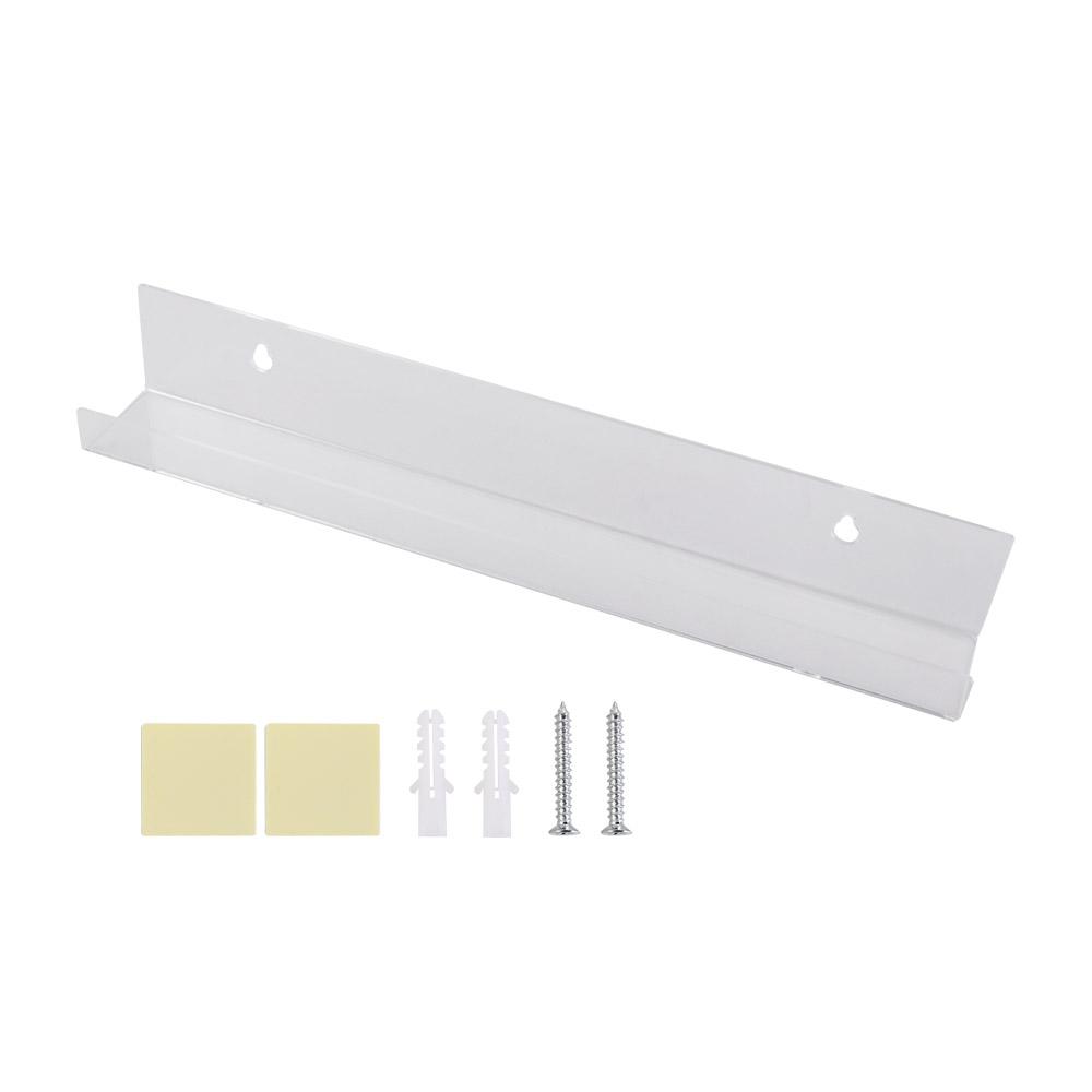 Clear Album Record Holder Display Acrylic Magazine Rack Floating Shelves for Books  Living Room