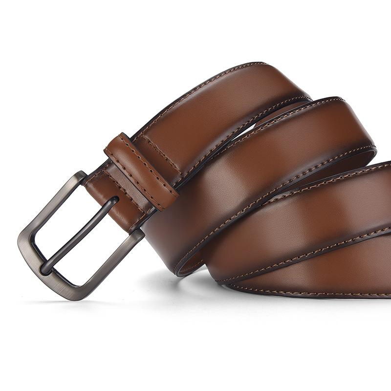 Belt Men'S Leather Retro Business Casual Leather Belt Belt Men'S Cowhide Belt