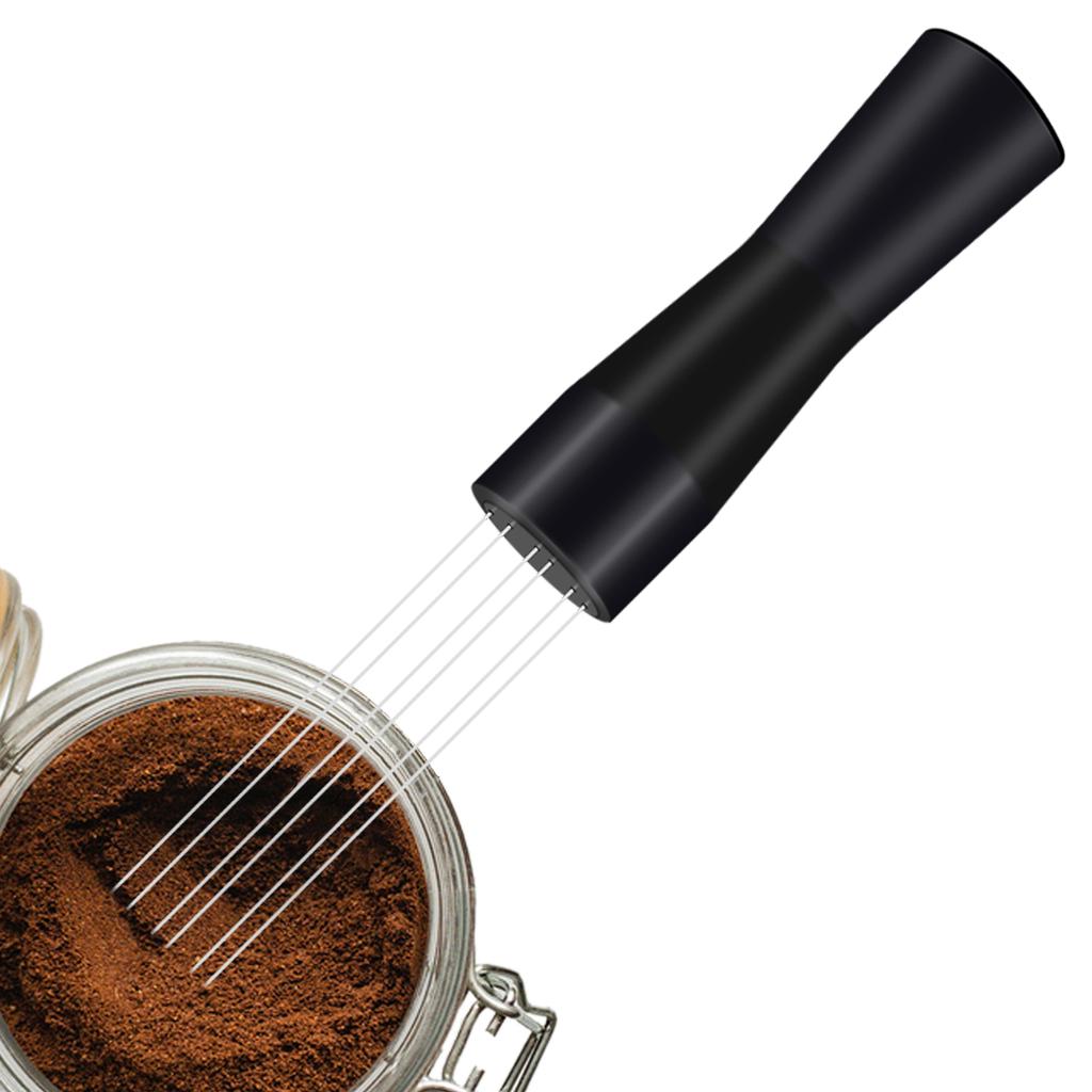 Espressokaffe Omrörare Rostfri Kaffeomrörnings Tamper Nål Kaffe Tamper Distributör Kaffeomrörning WDT-verktyg