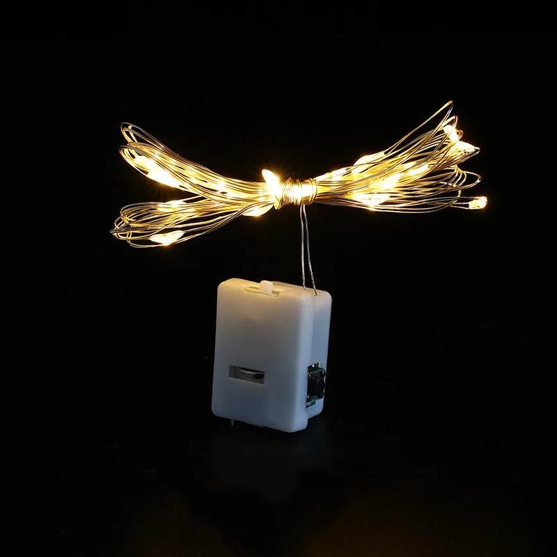 

1/10/20pcs Fairy Lights String Button Battery Light Home Decor Bedroom Garden Christmas Wedding New Year Ornament Festival gifts 1pc&1M-10LEDs