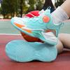 2025 spring and summer boys and girls sports shoes medium and older children's mesh comfortable basketball shoes rotating casual versatile shoes