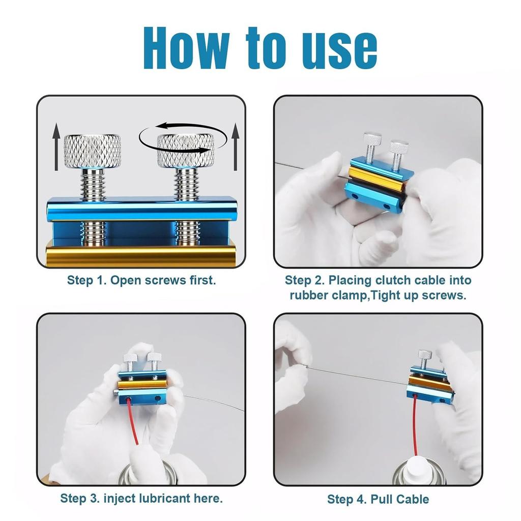 Cable Lube Tool for Motorcycle ATV Dirt-Bike Scooter Bike,Cable Lubricator Lubricant Luber Lube Oiler Tool
