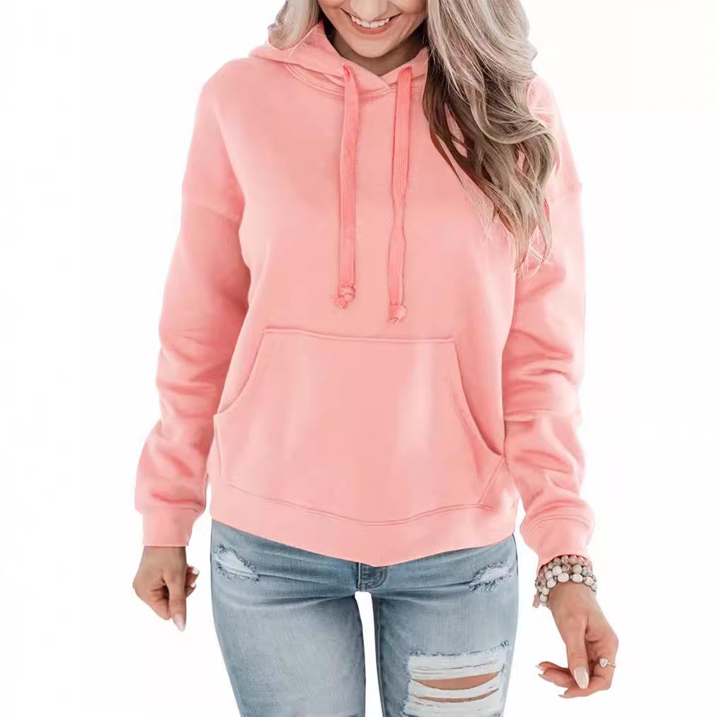 2024 Women's Casual Loose Hooded Sweatshirt - Autumn/Winter Style