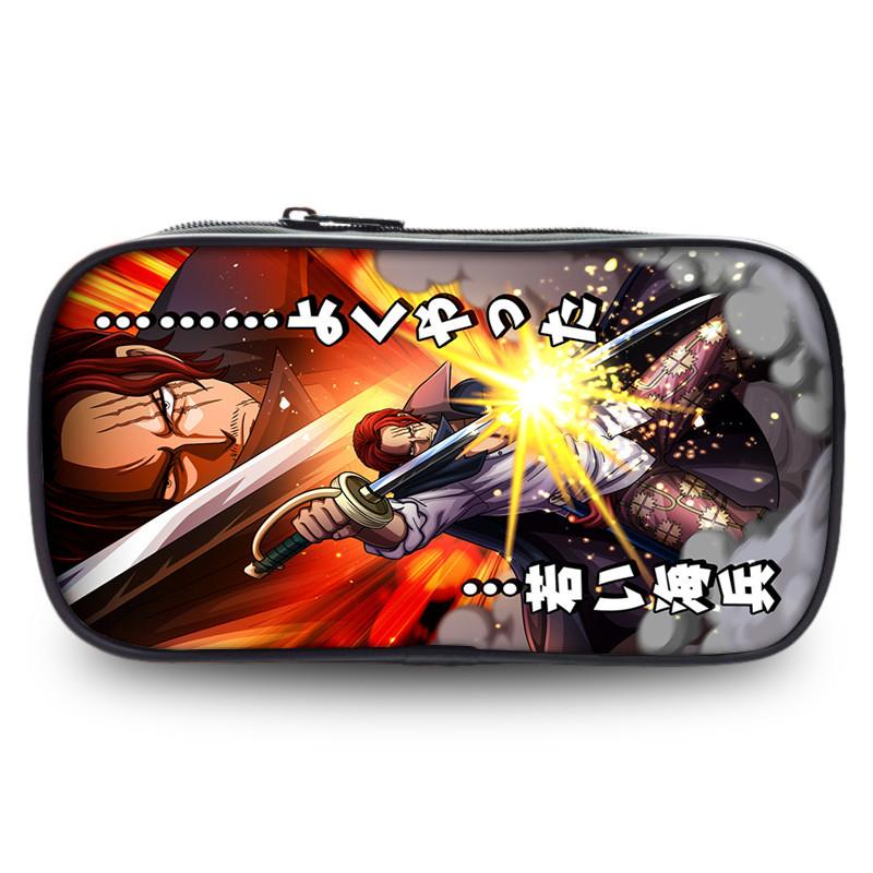 Stunning Polyester One Piece Pencil Case Featuring Zoro And Luffy For Students