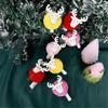 2 PIÈCES Clips en Bois de Rennes de Noël pour Notes Clip en Peluche Douce pour Porte-Photos pour Décoration de Sapin de Noël Mur de Photos 55KF