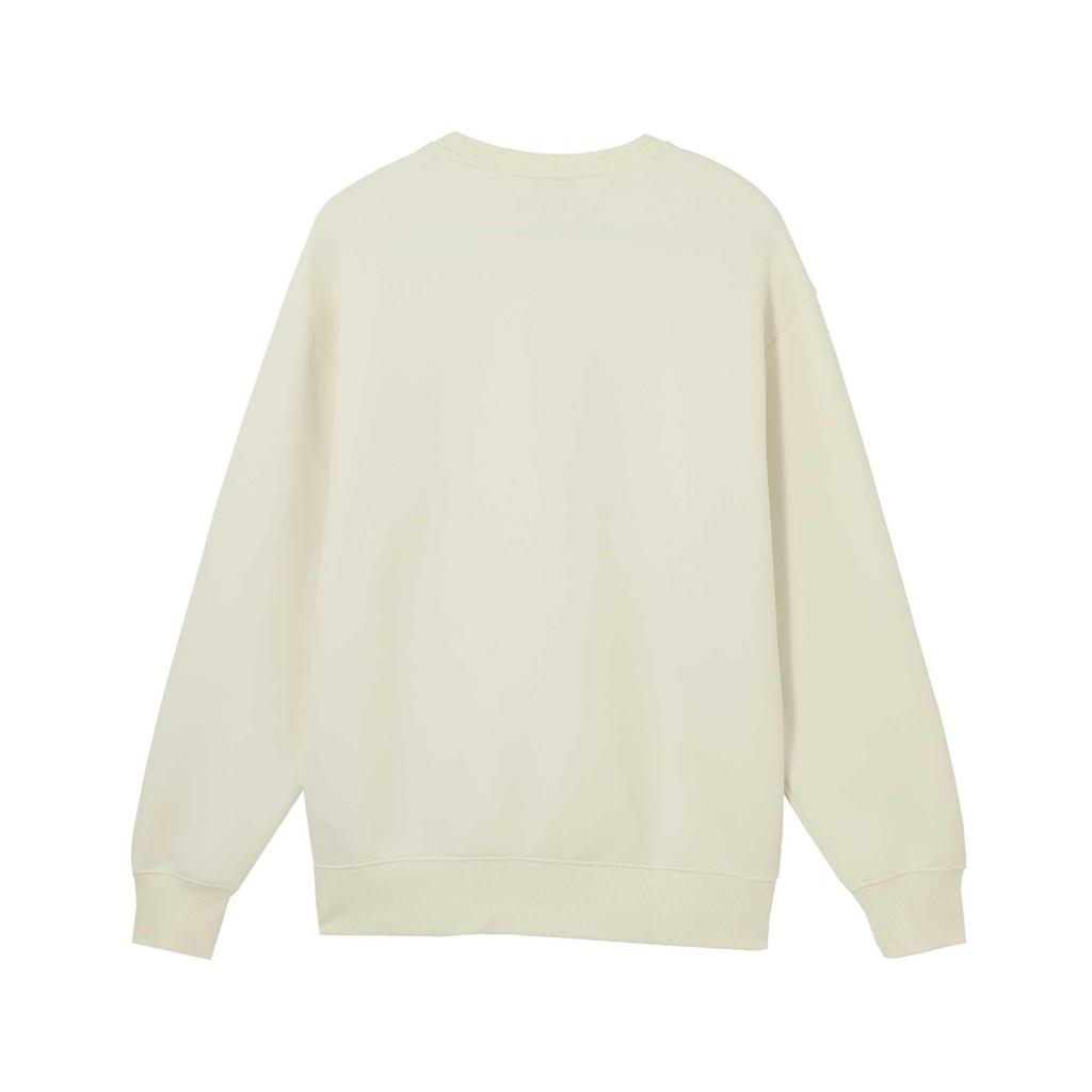 Puma Bz Graphics Crew Neck Loose Fit Embroidered Long Sleeve Sweatshirt Unisex Sweatshirt White 627449-65