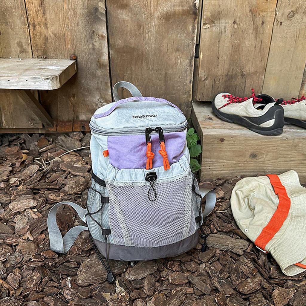 Nylon Outdoor Casual Rucksack with Main Compartment and Drawstring Pocket