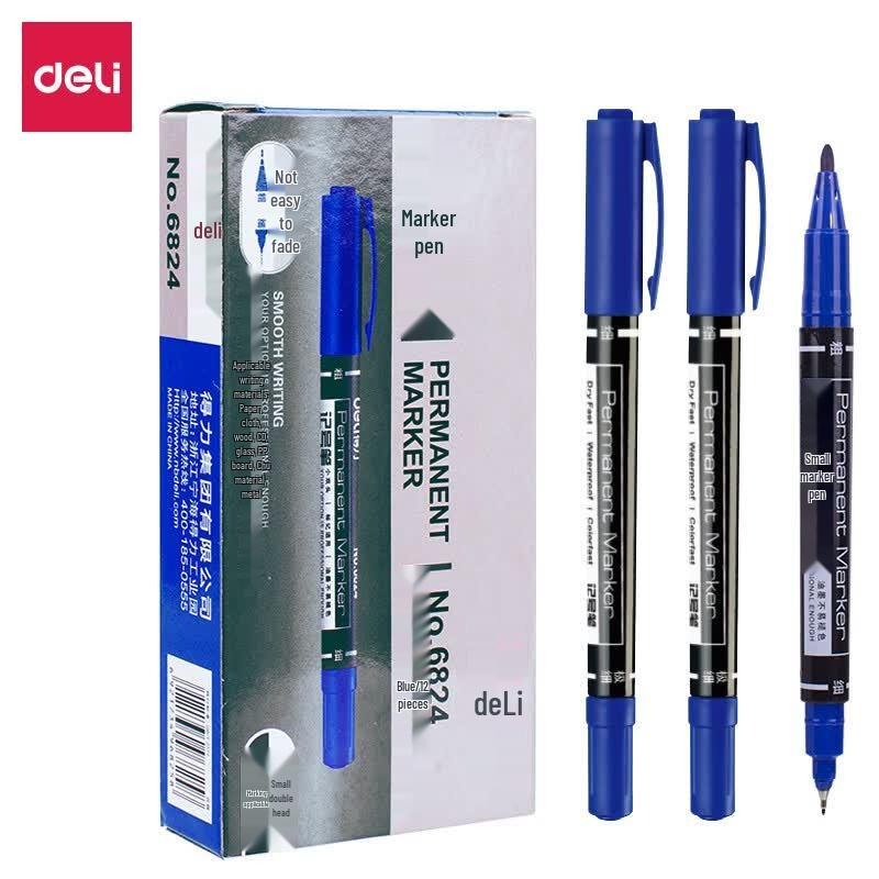 Deli Start 6824 Dual-Tip Permanent Marker