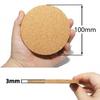 10Pcs Cup Mat Natural Round Wooden Pad Durable Non-Slip Cork Coaster Tea Coffee Mug Drinks Holder For Table Decor Diy Tableware