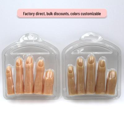 Mano in Silicone per Pratica Nail Art con Dita Non Pieghevoli