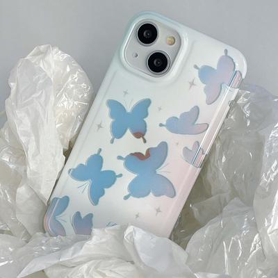 Imd Lazer Sevimli Kapak Iphone 14 Pro Max 13promax 11 12 Promax Silikon Yumuşak Karikatür Kelebek Telefon Kılıfı Arka Kabuk