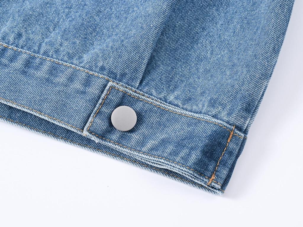 2026 Korean Style Slim Fit Short Denim Jacket for Women - Versatile Casual Spring/Autumn Top