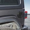 Pro Jeep Wrangler JL 2018 nahoru Kryt víčka palivové nádrže z hliníkové slitiny ABS, Vnější příslušenství pro auto, Potisk karbonových vláken.