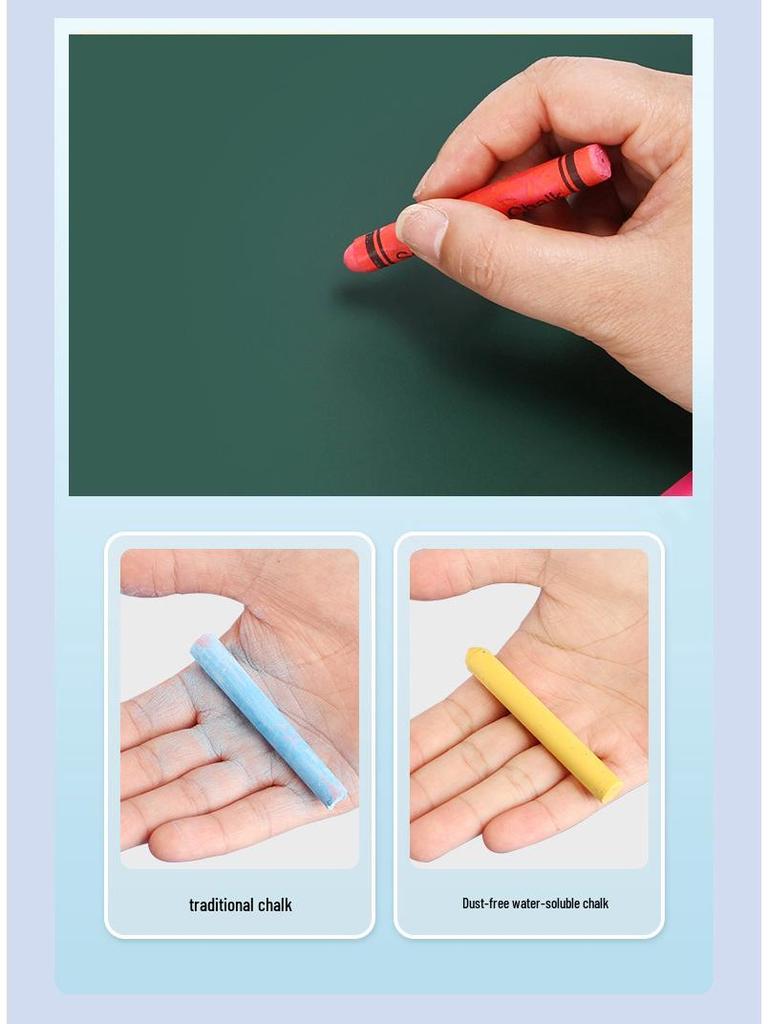 Double-Sided Magnetic Chalk & Whiteboard for Kids' Drawing & Home Office Messages