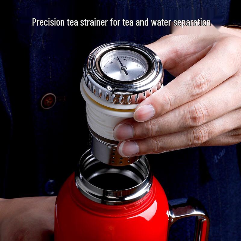 Kesaishi 316 Stainless Steel Insulated Tea Infuser Pot with Temperature Display