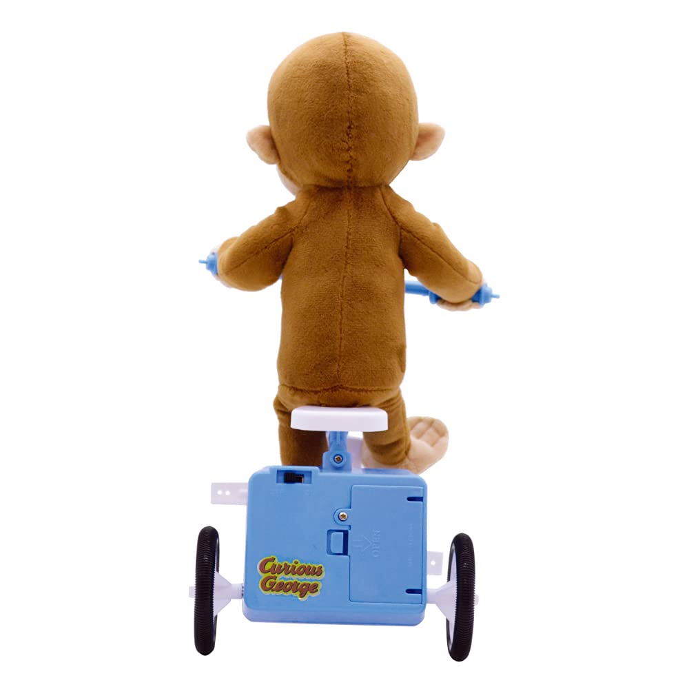 Curious George Tricycle Gimmick Plush Toy (Normal)