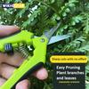 Garden Stainless Steel Flower Scissors Pruning Fruit Pruning Grape Pruning Straight Head Gardening Scissors Pruning Flowers