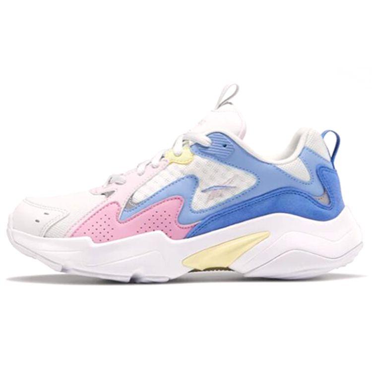 Reebok Royal Turbo Impulse Simple Versatile Shock Absorbing Breathable Low Top Casual Shoes Women sneaker White Blue Pink EH0233