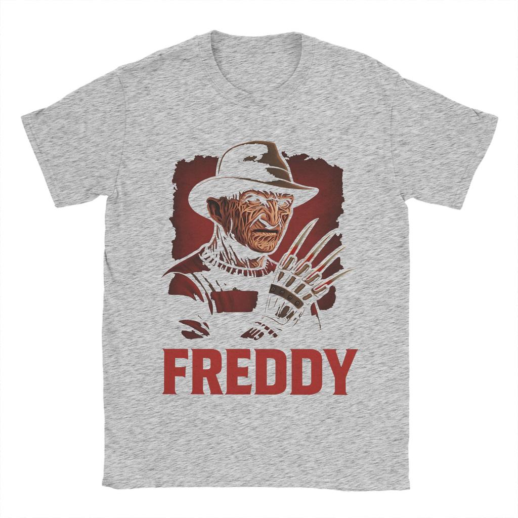 Men's T-Shirts Nightmares Freddys Kruegers Novelty 100% Cotton Tee Shirt Short Sleeve  T Shirts Crew Neck Clothing Adult