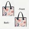 Floral Print Tote Bag Fashion Casual Large Capacity Handbag for Daily Shopping Travel Use